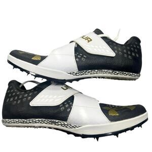 Under Armour HOVR Skyline LJ Track Spikes Gold Strap Long Jump 9.5